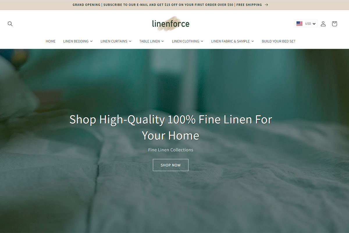 Linenforce - High-Quality 100% Fine Linen For Your Home